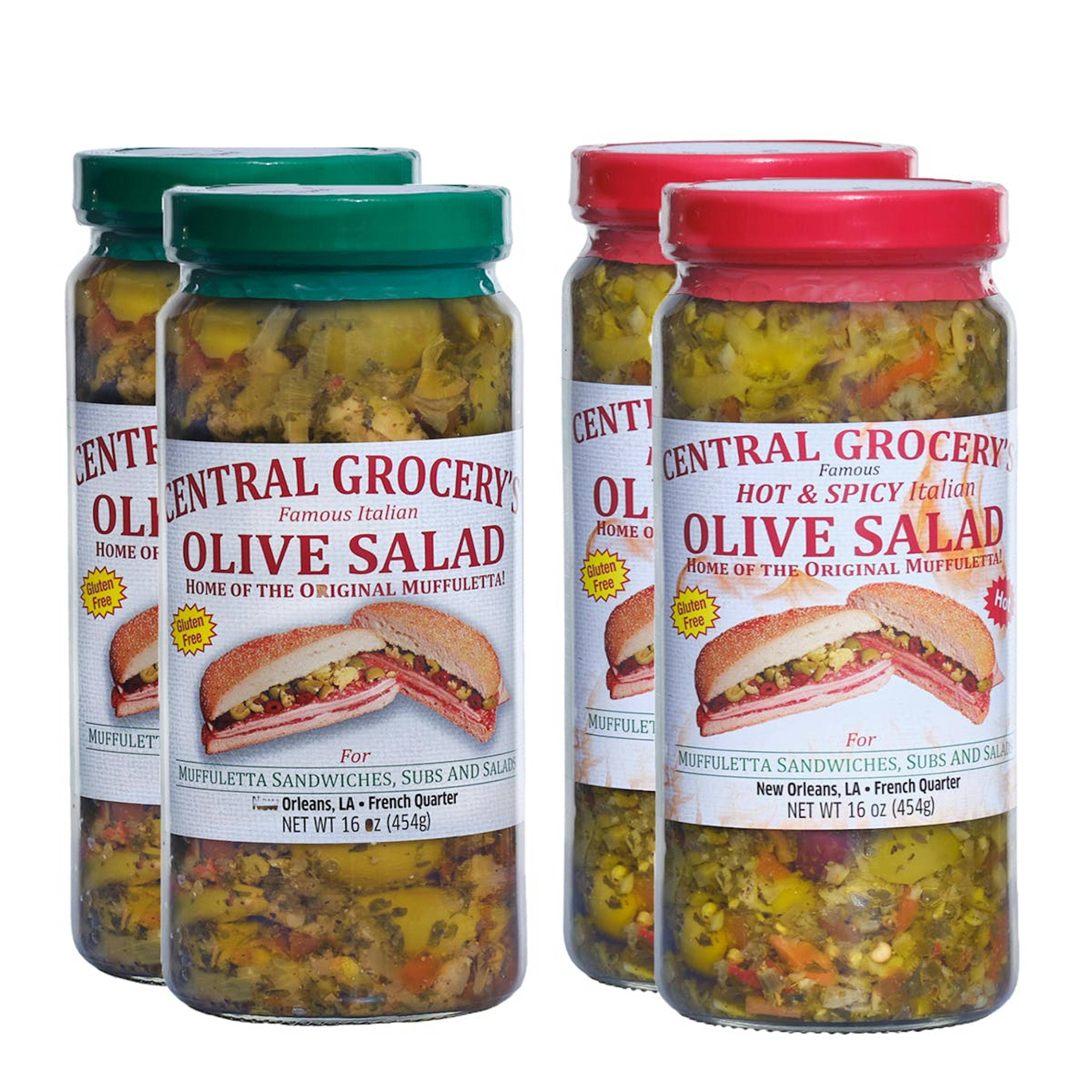 Choose Your Own Muffuletta Olive Salad - 4 Pints by Central Grocery Muffulettas