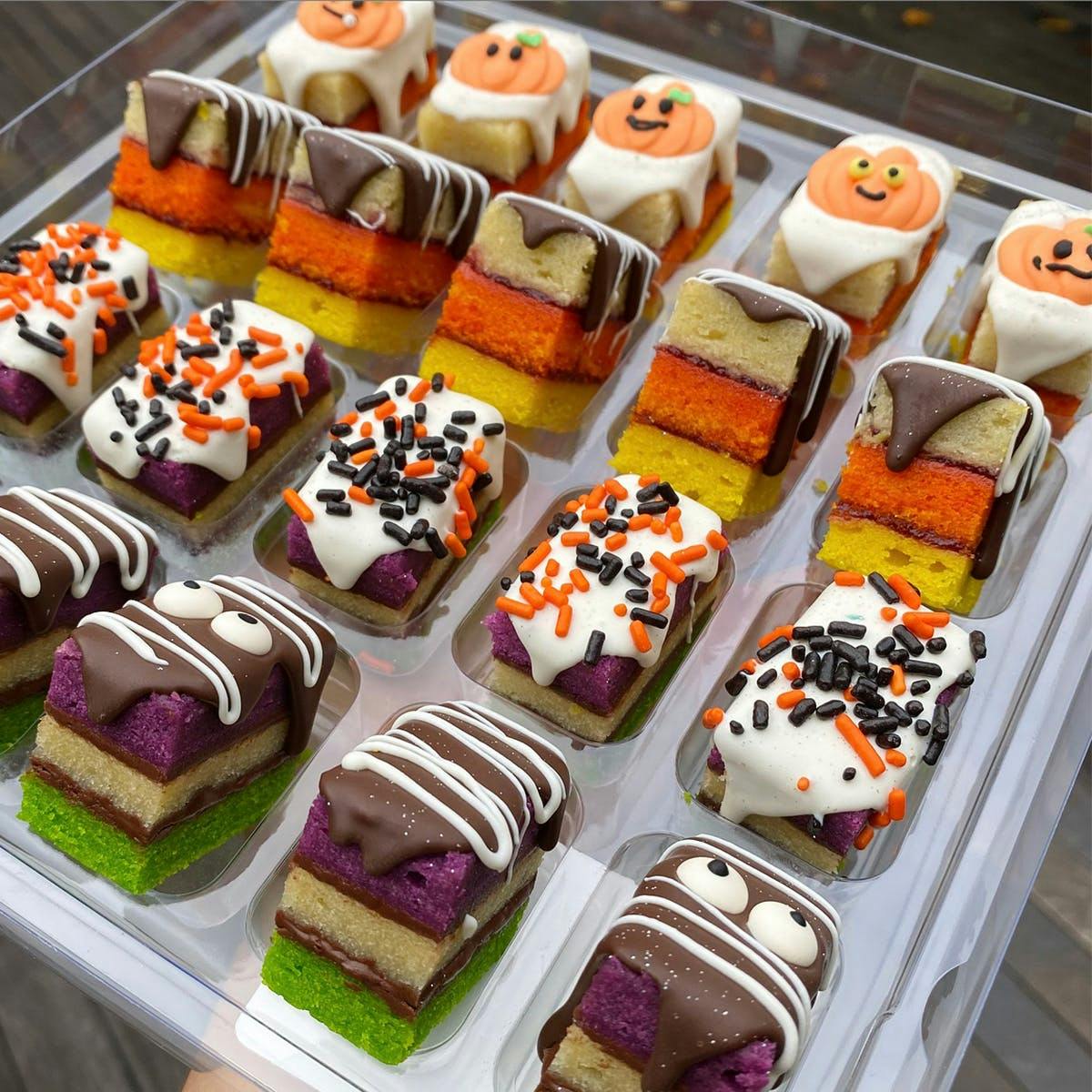 Halloween Rainbow Cookies - 20 Pack by Zola Bakes - Alternate image 1