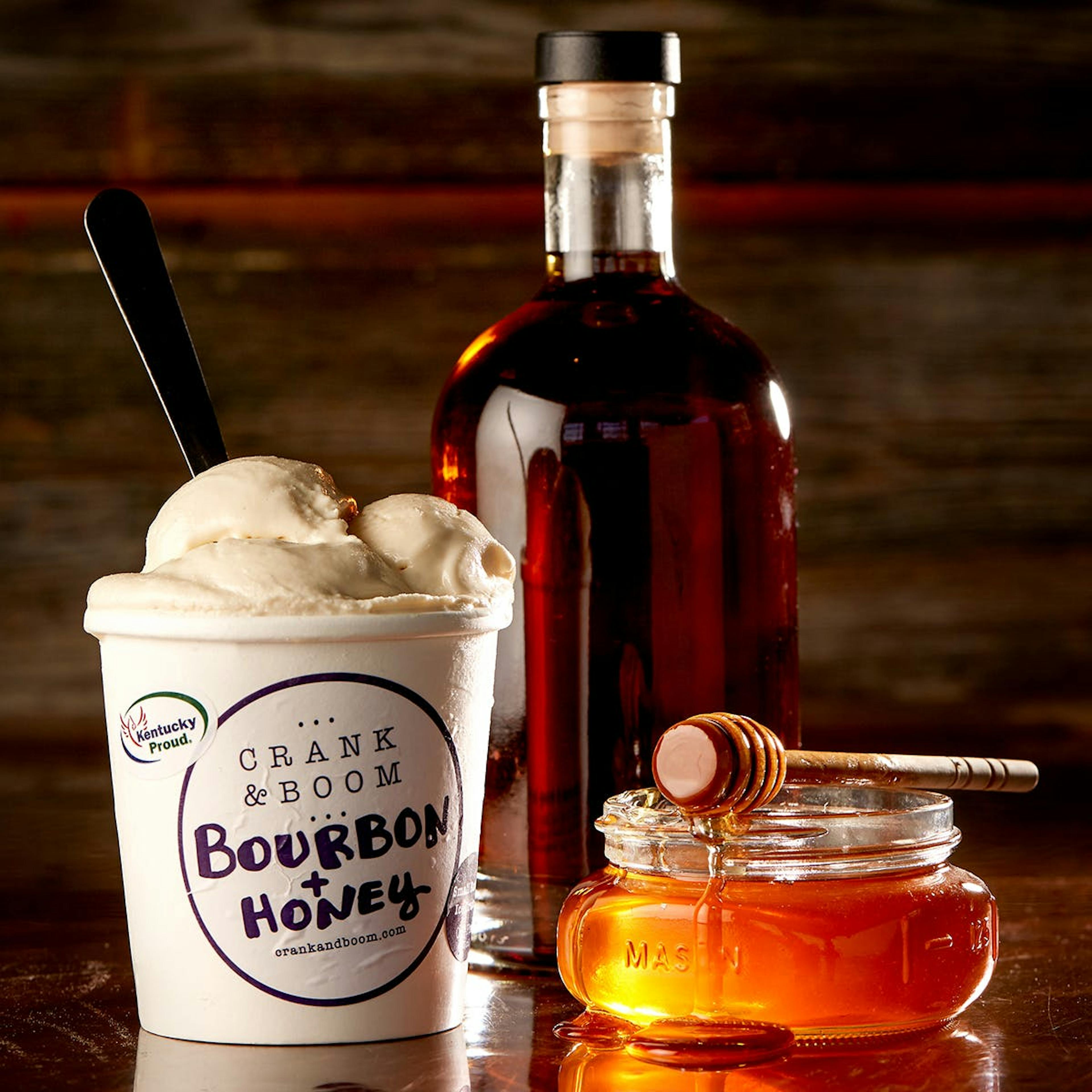 Bourbon & Honey Ice Cream - 6 Pints by Crank & Boom Craft Ice Cream