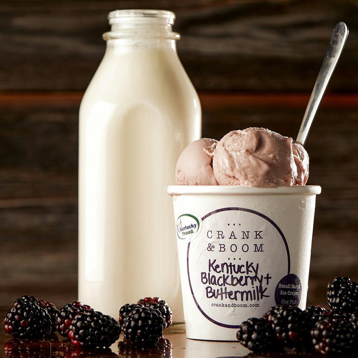 Blackberry Buttermilk Ice Cream 6 Pints by Crank Boom Craft Ice Cream Goldbelly