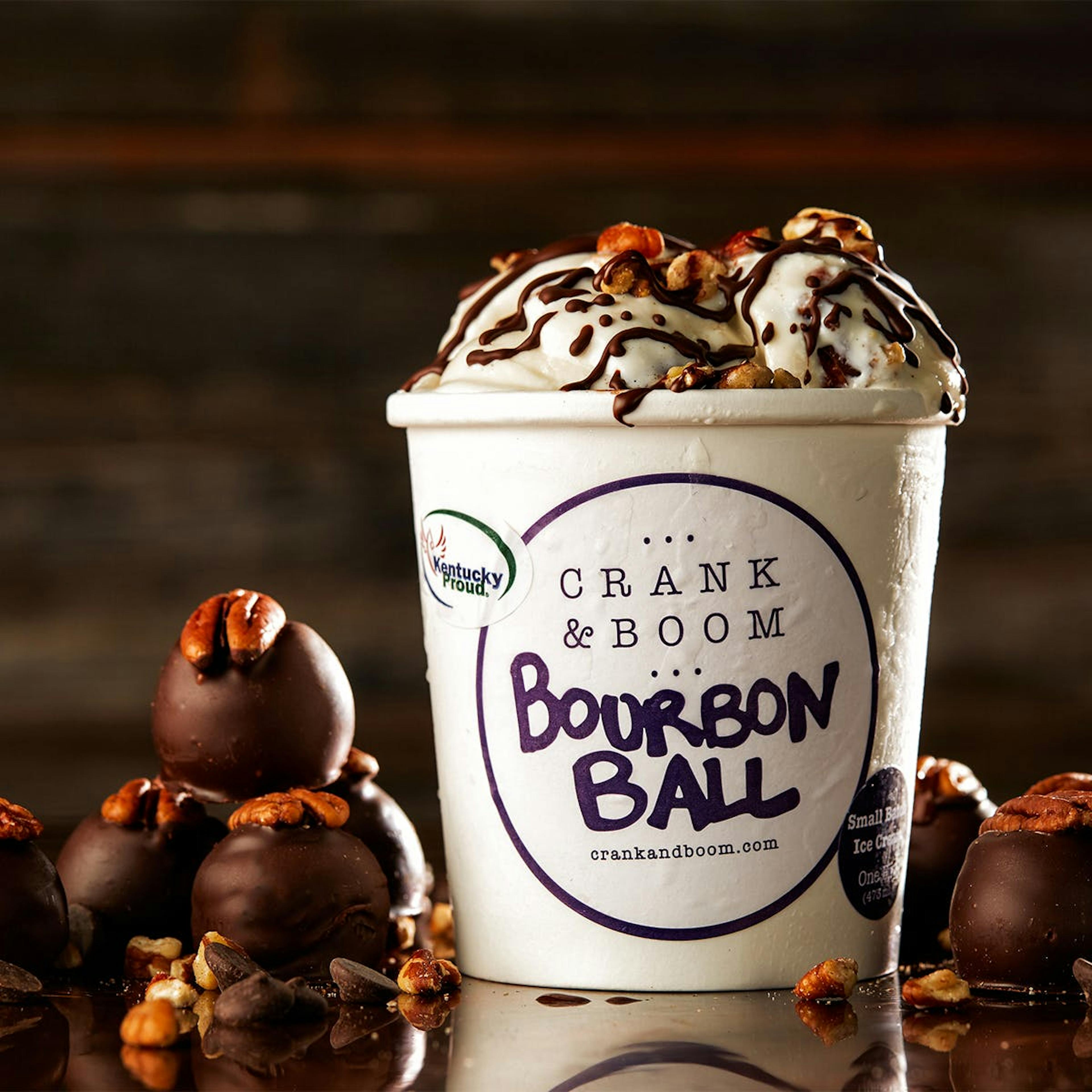 Bourbon Ball Ice Cream - 6 Pints by Crank & Boom Craft Ice Cream - Alternate image 1