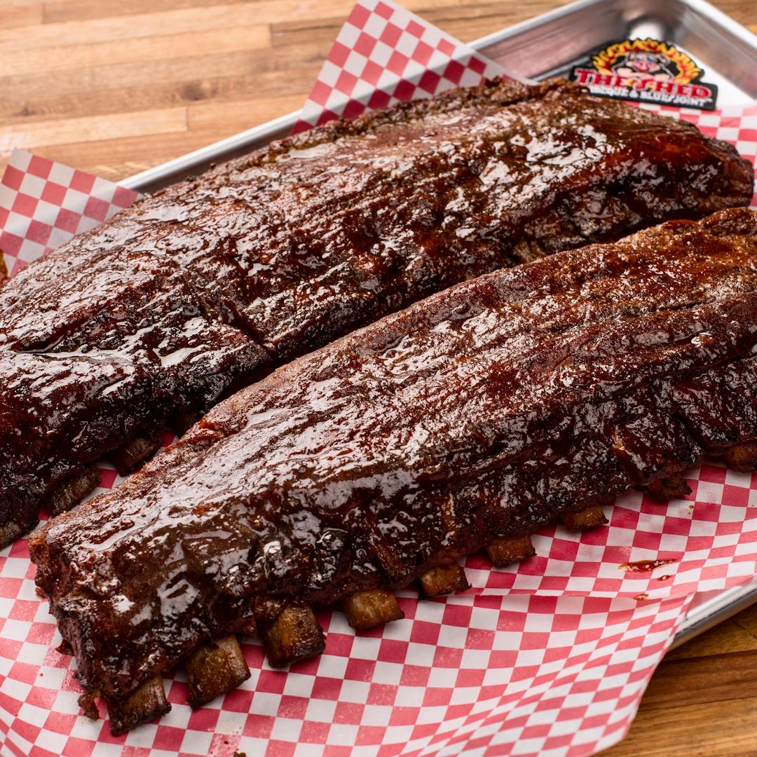 BBQ Baby Back Ribs - 4 Racks by The Shed BBQ & Blues Joint | Goldbelly