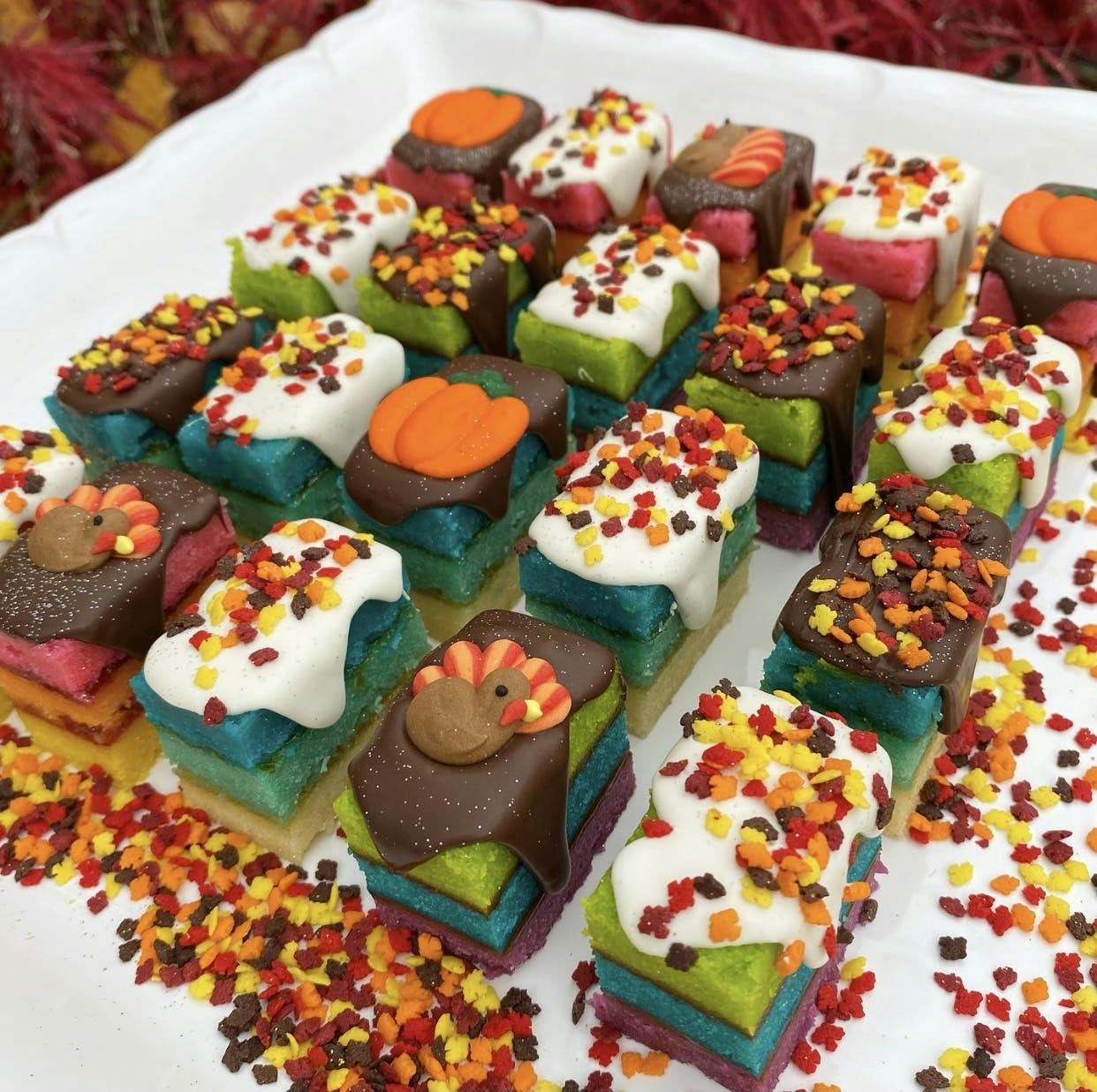 Thanksgiving Rainbow Cookies - 20 Pack by Zola Bakes - Alternate image 3