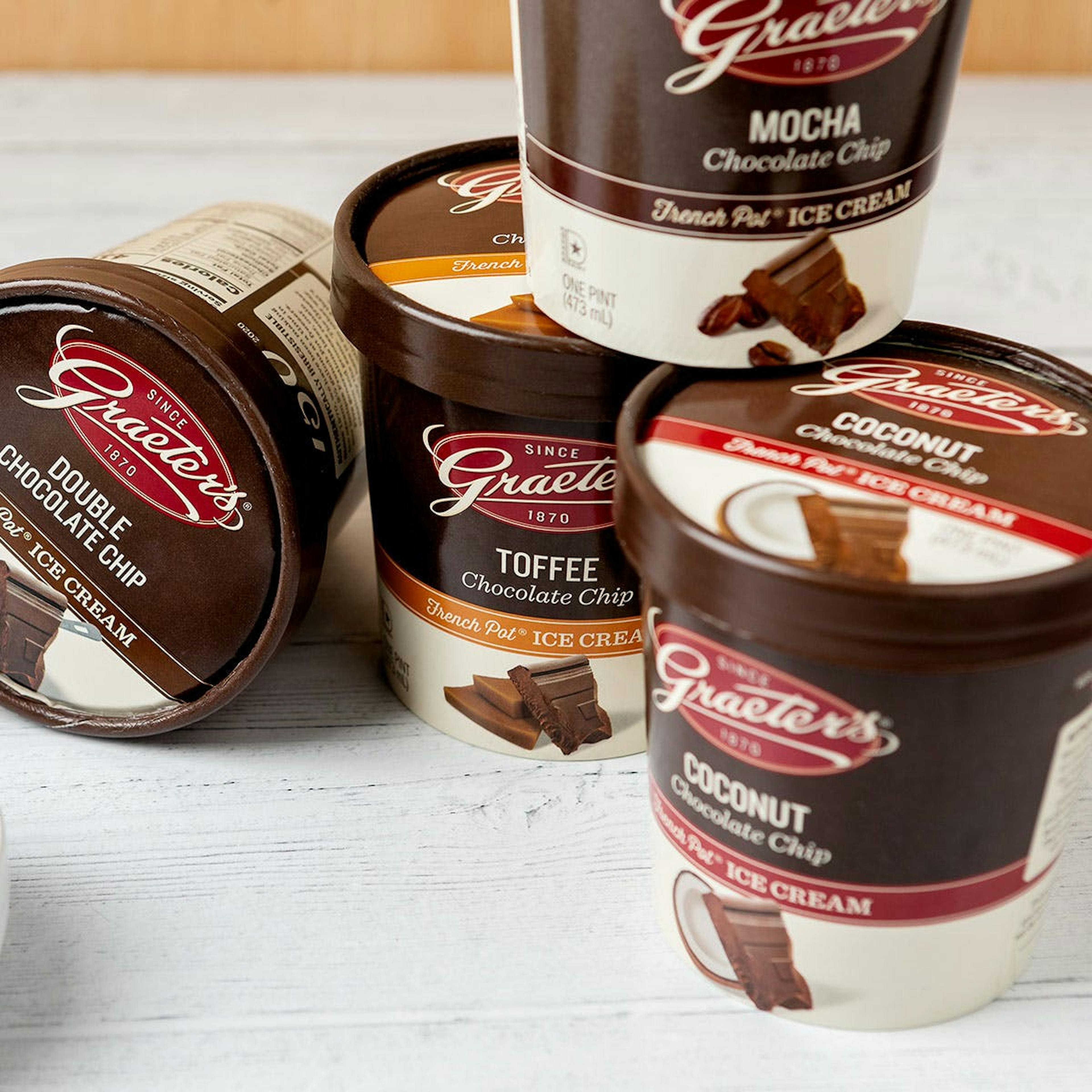 Chocoholic's Ice Cream Collection - 12 Pints by Graeter's Ice Cream - Alternate image 1