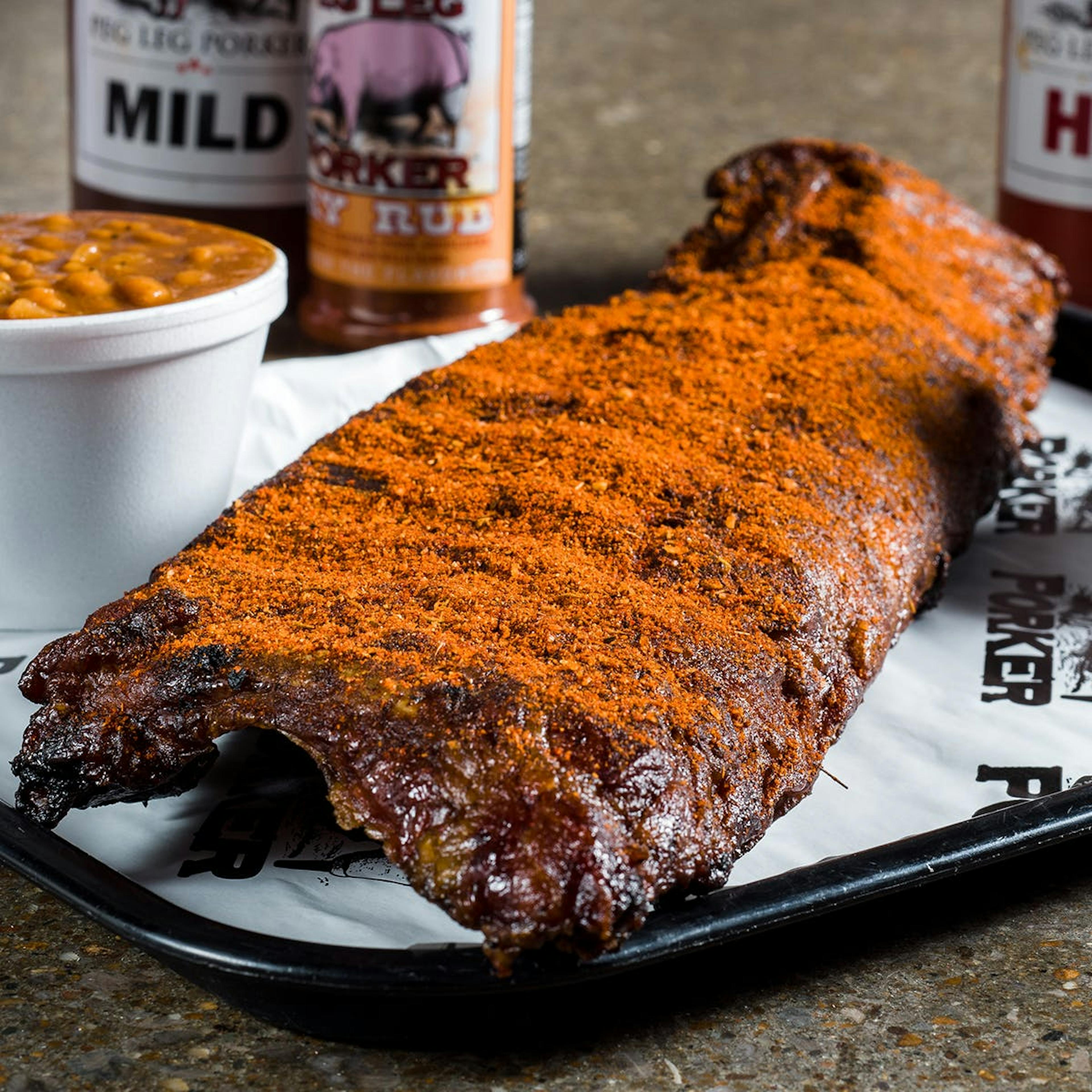 Famous Dry-Rub Ribs by Peg Leg Porker