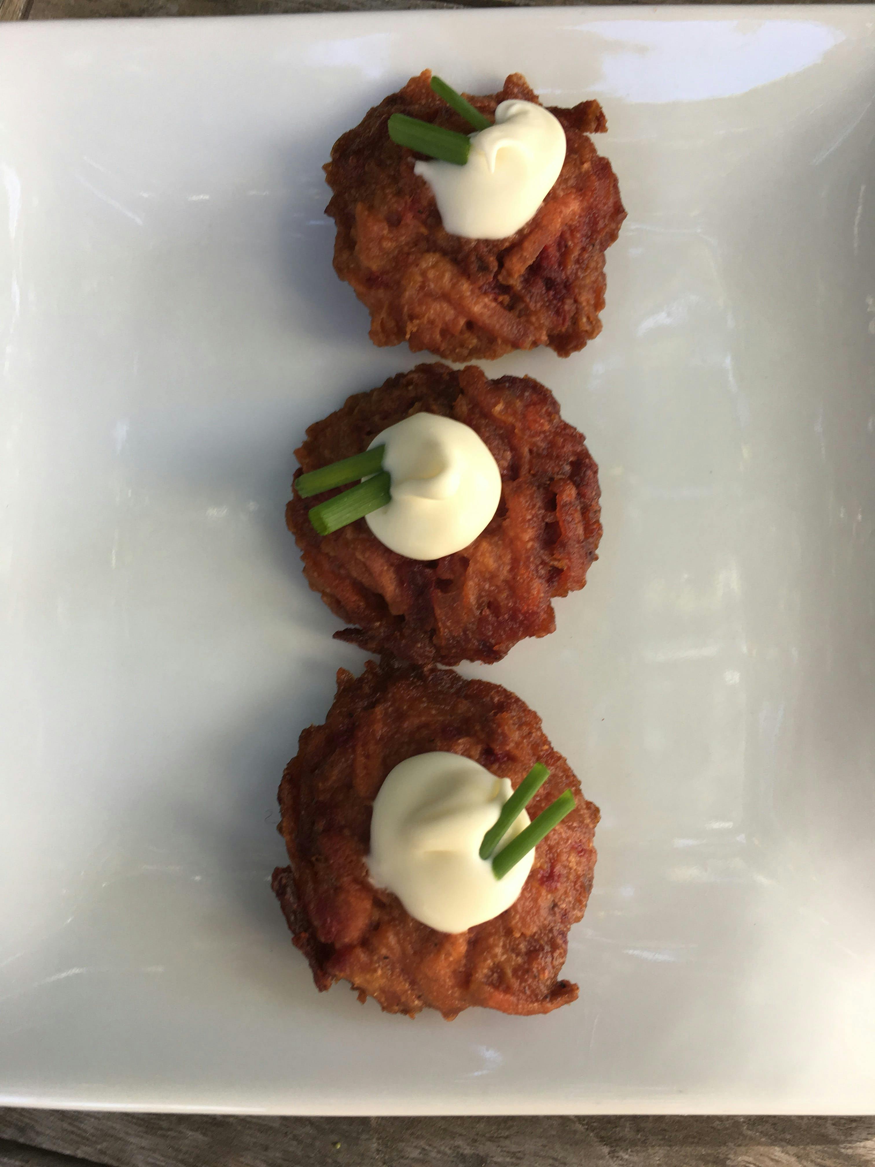 Bite Sized Vegan Beet Flavored Latkes - 48 Pack by Linda's Gourmet Latkes