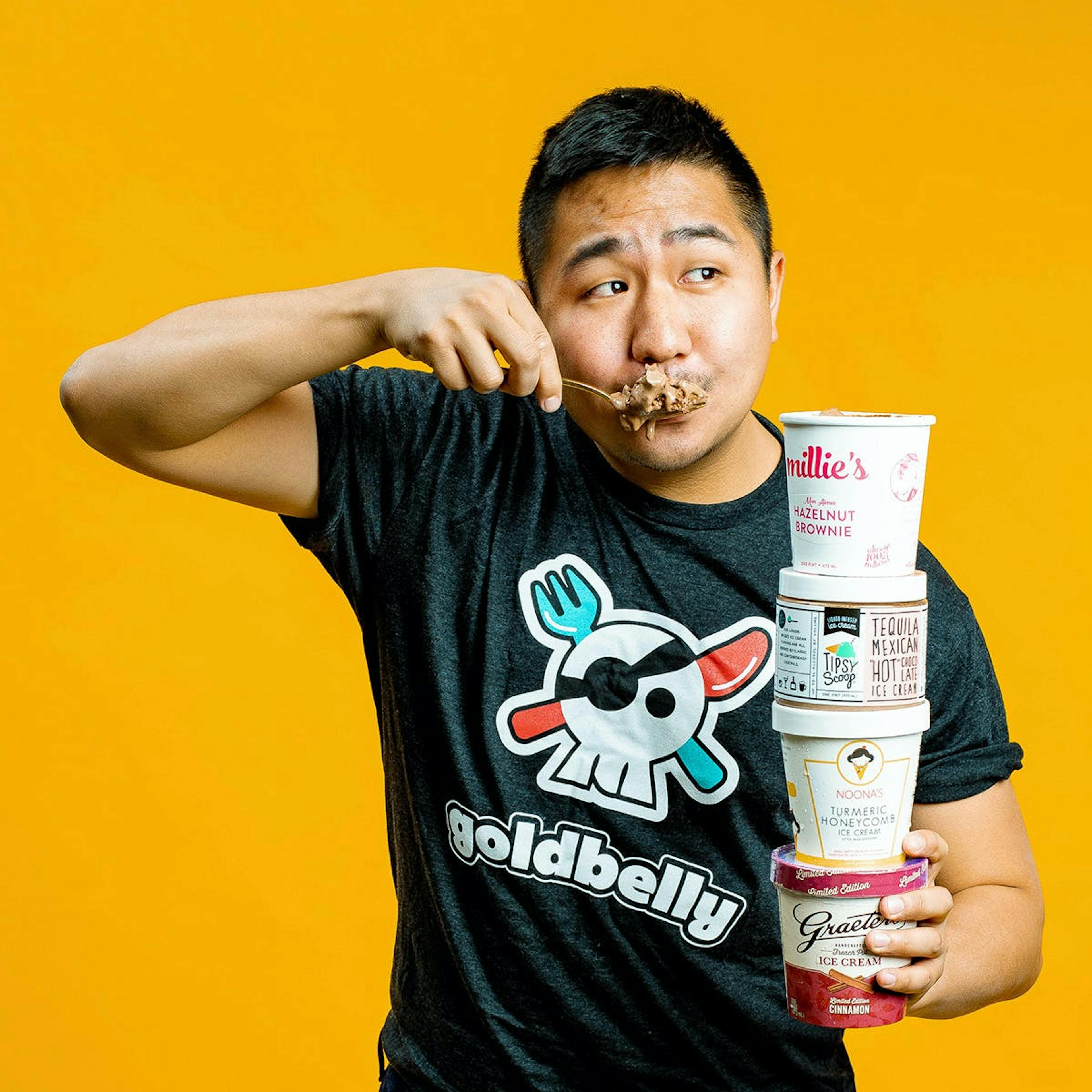Vintage Black Goldbelly T-Shirt by Gift Cards + Merch - Alternate image 1