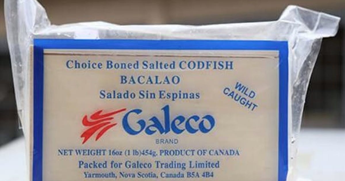 Salt Cod Rillette Bacalao (Salted Cod) - Fillet, Canada, 16oz Box by Pike Place Fish ...