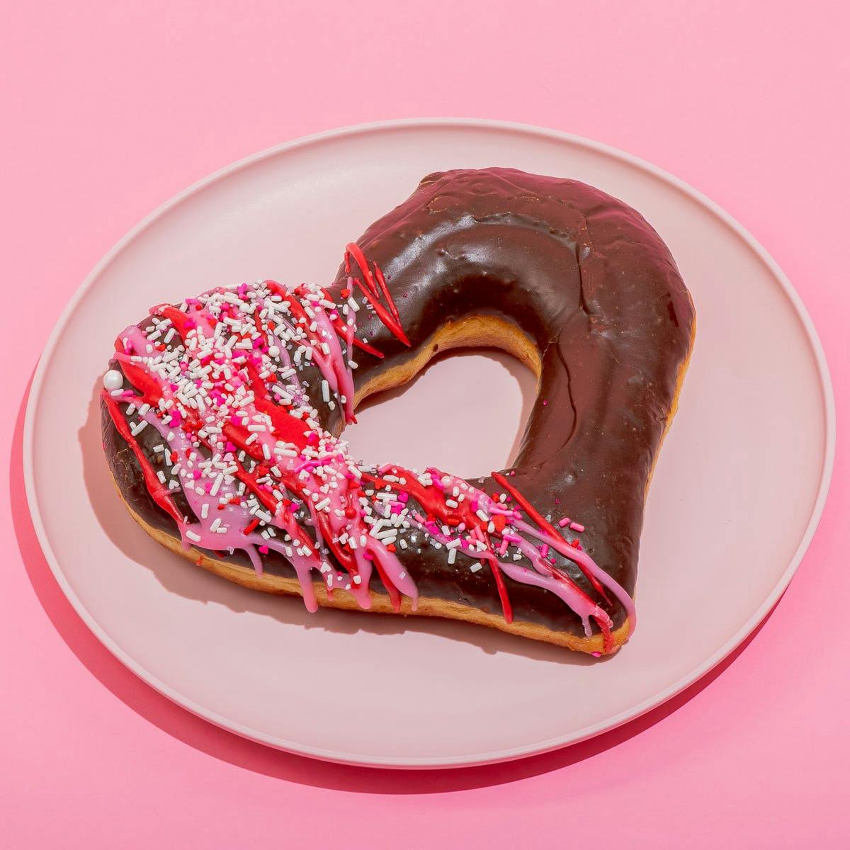 Valentine's Day Big-Ass Heart Jumbo Donut by Angel Food Bakery - Alternate image 3