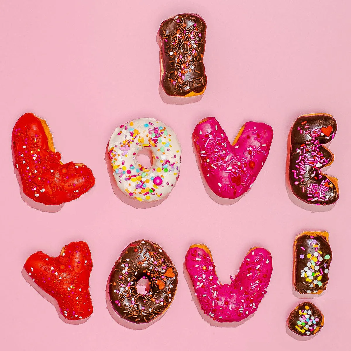 Angel Food Bakery - "I Love You" Donuts