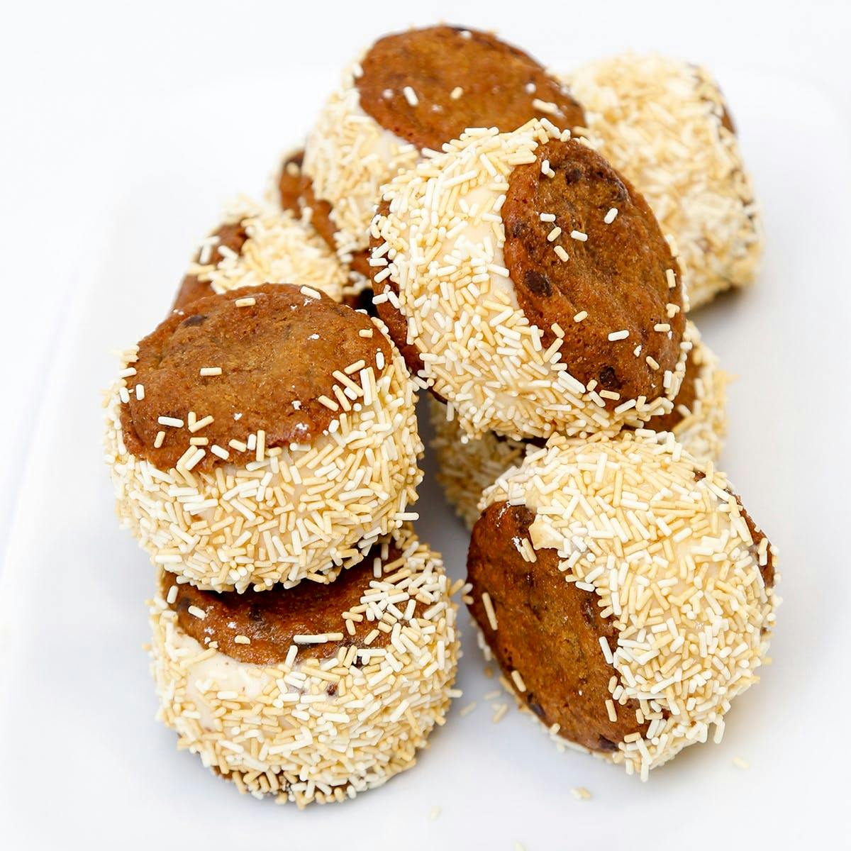 Salted Caramel Mini Ice Cream Sandwiches - 16 Pack by Cream + Sugar - Alternate image 1