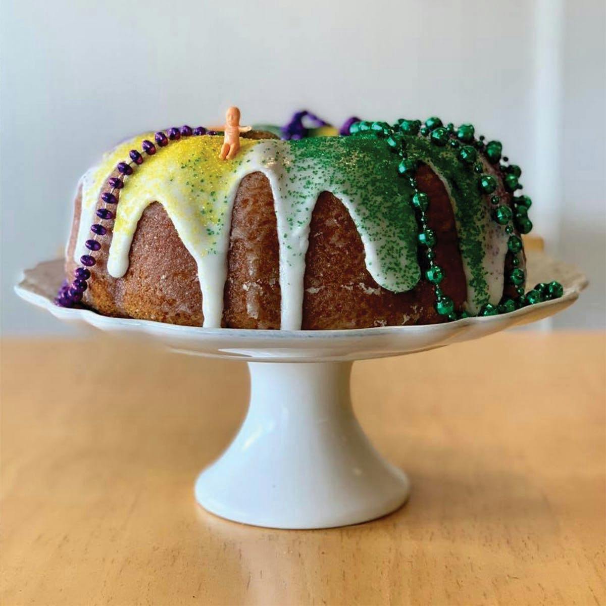 Mardi Gras Rum Cake by Red Truck Bakery