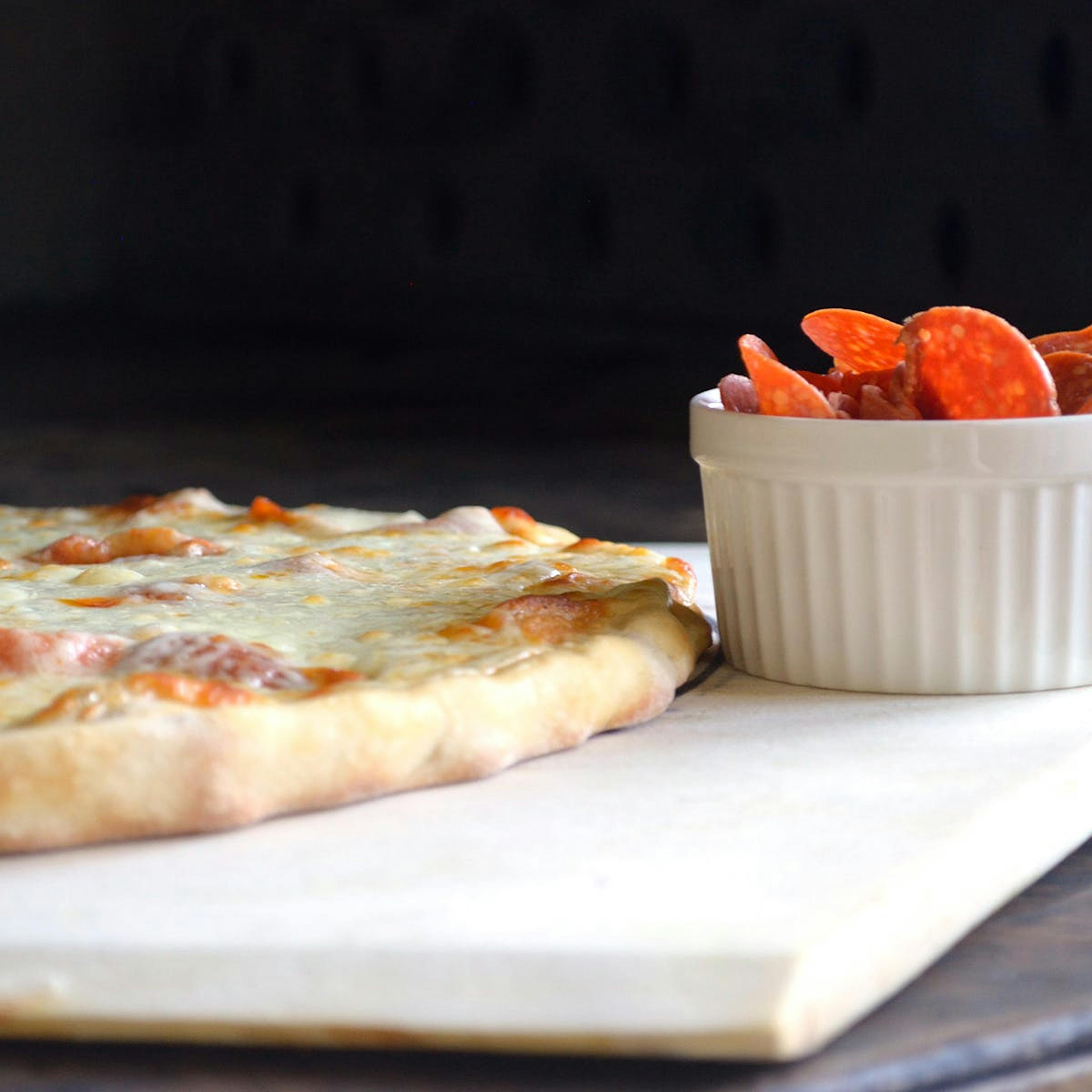 Thin Crust Pepperoni Pizza - 4 Pack by Bimbo's Pizza