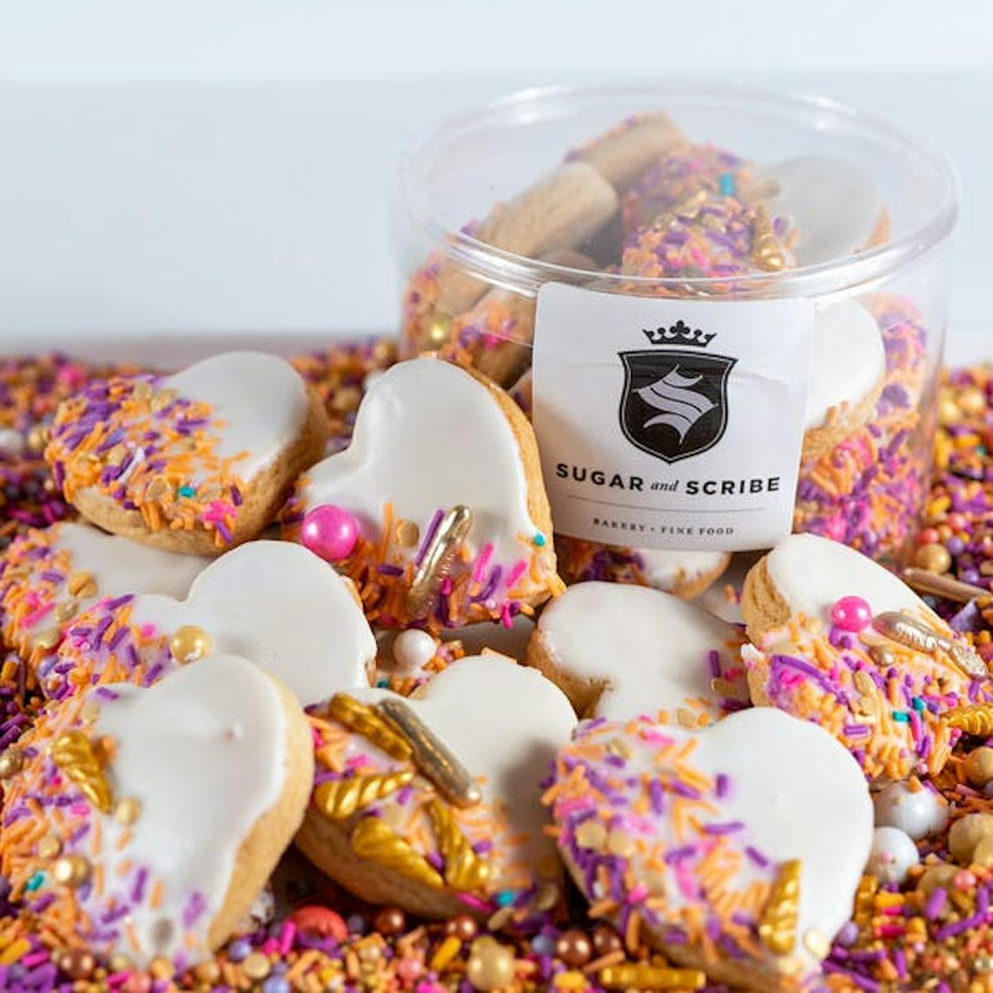 goldbelly.com | Mini Heart Sugar Cookies - 48 Pack